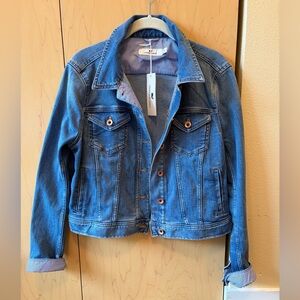 Vineyard Vines Indigo Denim Jacket with pinstripe lining
